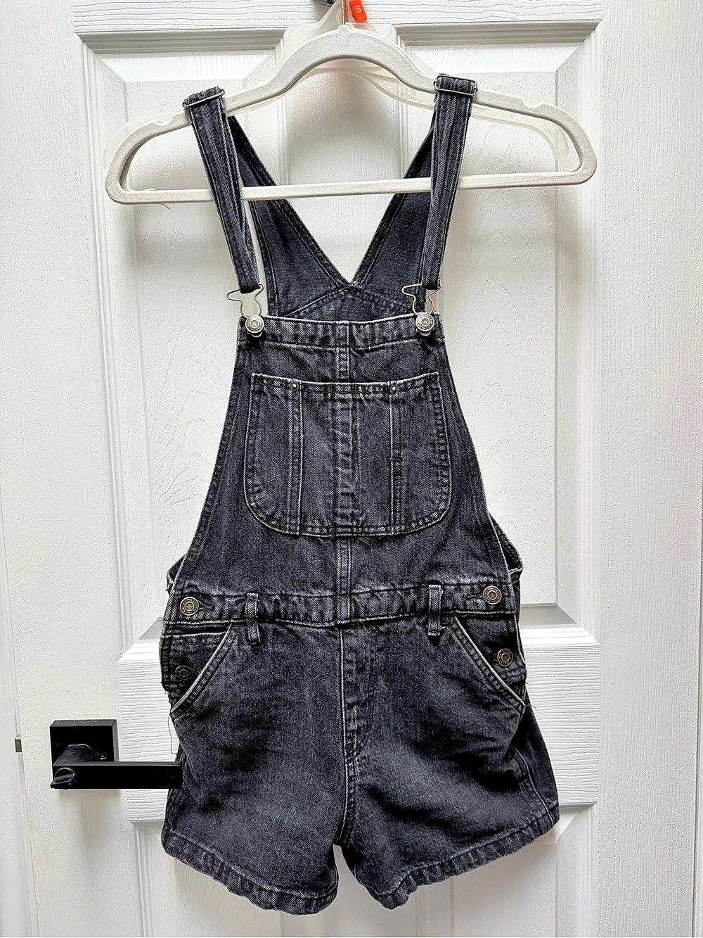Tna Convoy Overall Black Denim Short Overalls Size XXS Like New